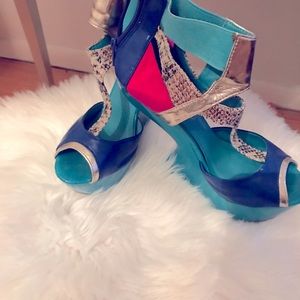 Unique colourful shoes